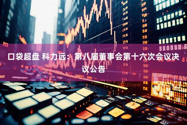 口袋超盘 科力远：第八届董事会第十六次会议决议公告
